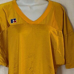 Russell Athletic Short Sleeve Top / Practice Jersey Yellow Medium